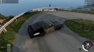 BeamNG.Drive Slithery Drift scenario - Gold medal (23258 points)