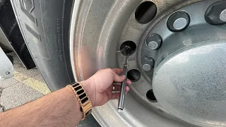 How to inflate tires on a Semi Truck!!