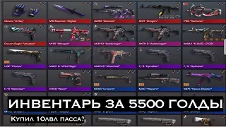 ИНВЕНТАРЬ за 5500 ГОЛДЫ В STANDOFF 2! КУПИЛ 10лвл ГОЛД ПАСС?