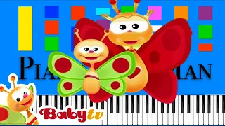 My Dear Mummy - BabyTV Slow EASY Medium 4K Piano Tutorial
