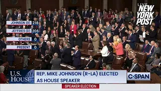 Rep. Mike Johnson elected new House speaker 22 days after McCarthy ouster