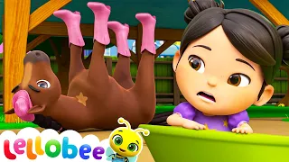 🤕 Boo Boo Song KARAOKE! 🤕| Accidents Happen at Lellobee City Farm | Kids Songs | Sing Along With Me!