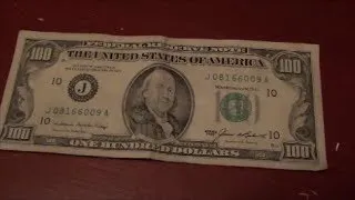 Really OLD $100 bill found in circulation today | 1985 $100 bill found in 2013