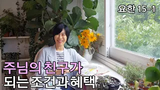 [요한15-1: 주님의 친구가 되는 조건과 혜택]주님이 택한 사람들은 누구?/모든 것을 알아 버렸다 사랑의 근원