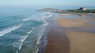 Fistral beach by drone