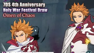 900 Diamonds For [Broken Balance] Chaos Arthur Part 1 - 4th Anni Holy War Festival - 7DS GRAND CROSS