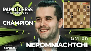 Ian Nepo Juara !! Selamat !!  Grand Final Rapid Chess Ch 2022