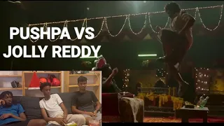 Foreigners react to Pushpa vs Jolly |Reddy fight scene #pushpa2 #alluarjun