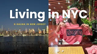 Korean Sauna(Jjimjilbang)🧖🏼‍♀️| The Best Manhattan Skyline View | Cozy Weekend at Home