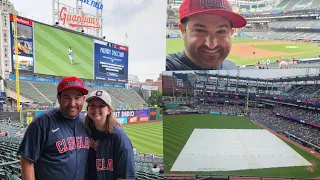 Heading to Cleveland | at a Rainy Progressive Field