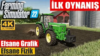 FARMING SIMULATOR 22 | İLK OYNANIŞ // YEP YENİ ÖZELLİKLER - BAMBAŞKA EKİPMANLAR !!