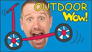 Outdoor Toys + MORE Sports for Kids | English Stories for Children | Steve and Maggie | Wow English