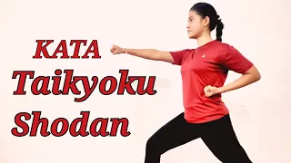 Kata 1 " 𝗧𝗮𝗶𝗸𝘆𝗼𝗸𝘂 𝗦𝗵𝗼𝗱𝗮𝗻 " performed by Bijayalaxmi Pradhan (white Belt). Okinawa Karate School