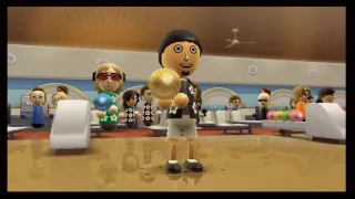 Wii Sports Resort - Wii - Bowling (10-Pin Game) - Part 1 (Candy Vs King TG Vs MC.Kid Vs MeGaMaDcOn)