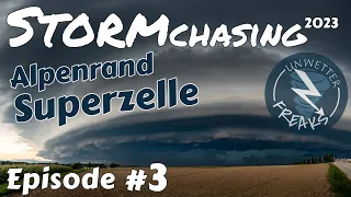Superzelle mit Monster-Hagel am Alpenrand am 26.08.2023 | Stormchasing 2023 ⛈