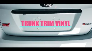 [4K] TRUNK TRIM VINYL INSTALL | 2015+ SUBARU WRX SERIES.GREY STI S208 TRANSFORMATION