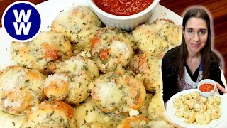 Air Fryer Garlic Knots Lightened Up🥖 WW 2-Ingredient Dough Recipe/Weight Watchers +Calories & Macros