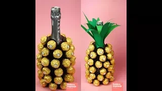 Ananas z cukierków i szampana