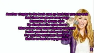 Hannah Montana Forever   I`ll Always Remember You  With Lyrics On Screen + DOWNLOAD LINK