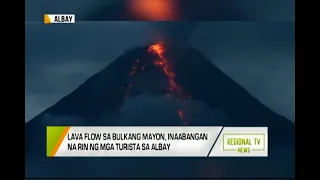 Regional TV News: Lava Flow sa Bulkang Mayon, Inaabangan na Rin ng mga Turista sa Albay