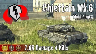 Chieftain Mk.6  |  7,6K Damage 4 Kills  |  WoT Blitz Replays