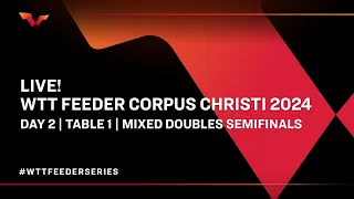 LIVE! | T1 | Day 2 | WTT Feeder Corpus Christi 2024 | Mixed Doubles Semifinals