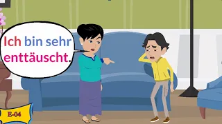 Deutsch lernen |  deutsch verstehen | Mia |  ehrliches Mädchen 1-3