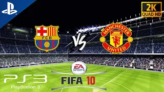 FIFA 10 (FC Barcelona vs. Manchester United) -  PS3™ [HD] Gameplay