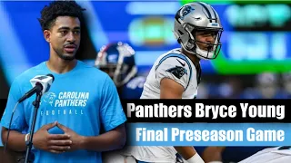 Panthers' Controversial Move: Starting Bryce Young in Final Preseason Game