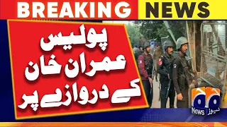 Police took control of Imran Khan's gate - Imran Khan arrest | Geo News