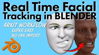 REAL TIME Facial Motion Capture in BLENDER - NO FBX IMPORT