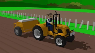 Agricultural and Construction Vehicles - Incorrect Cabins | Combine & Tractor & Excavator for Kid