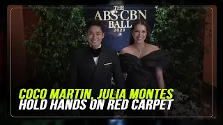 Coco Martin, Julia Montes hold hands on ABS-CBN Ball red carpet