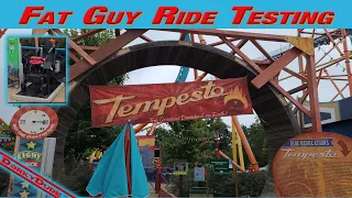 Tempesto - Fat Guy Ride Testing at Busch Gardens Williamsburg, VA