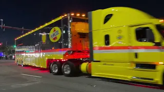 Nascar Cup Series Haulers at Daytona for the Daytona 500.