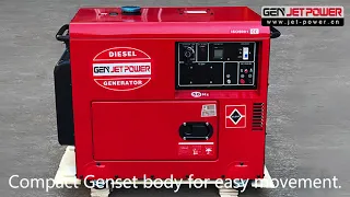 Year-end promotion! Movable air-cooled electric start ultra-quiet household diesel generator set