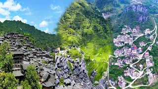 Amazing cliff wonders in China | Ancient villages on the cliff | The power of nature