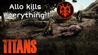 The Isle players try to play Allosaurus in Path of Titans || PoT Allo Gameplay