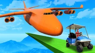 One GIANT PLANE vs One Small Buggy! - GTA 5 Funny Moments