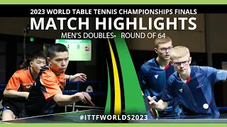 Kao/Chuang vs Lebrun/Lebrun | MD R64 | 2023 ITTF World Table Tennis Championships Finals