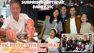 VIC SOTTO 70TH BIRTHDAY SINORPRESA NI PAULEEN LUNA DINALA ANG PMILYA NI VIC SOTTO SA HONGKONG