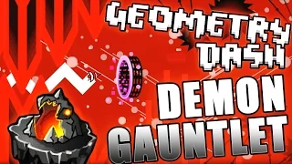 Geometry Dash DEMON GAUNTLET [Hell] (3/3) w/ Bonus Level FREEDOM!