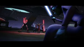 Darth Maul and Savage Opress killing two Jedis Knights [1080p]