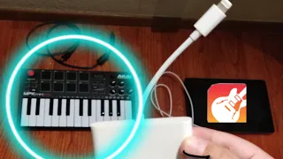 How to connect a MPK mini play to garageband (ipad & iphone)