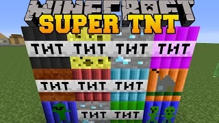 Minecraft: SUPER TNT (MASSIVE EXPLOSIONS, DIAMONDS, & TONS OF MOBS!) Mod Showcase