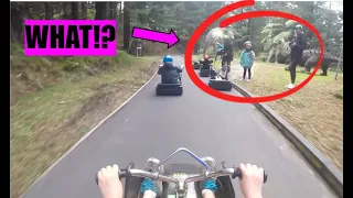 People Stopped on the Luge Track!? (Rotorua, New Zealand) #adrenaline #adventure #fun