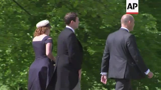 Pippa Middleton and guests arrive for  wedding