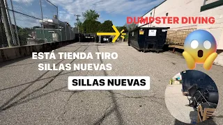DUMPSTER DIVING ESTÁ TIENDA TIRO SILLAS NUEVAS 🪑🪑😱