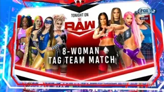 Alexa, Nikki Cross, Asuka & Naomi vs Nia, Shayna, Eva Marie & Doudrop - WWE Raw 05/07/21 en Español