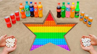 POP IT STAR - Logo in the Hole with Orbeez, Coca Cola, Mentos & Popular Sodas